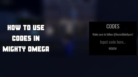 Mighty Omega Codes